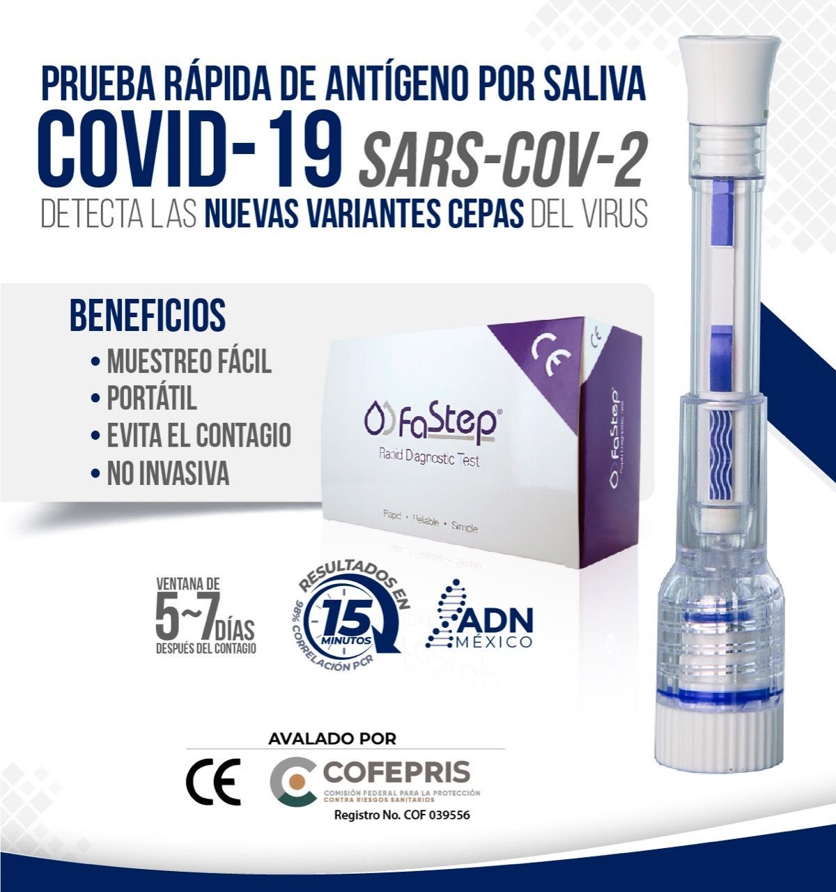 Prueba R Pida De Ant Geno Por Saliva Covid Anafarmex